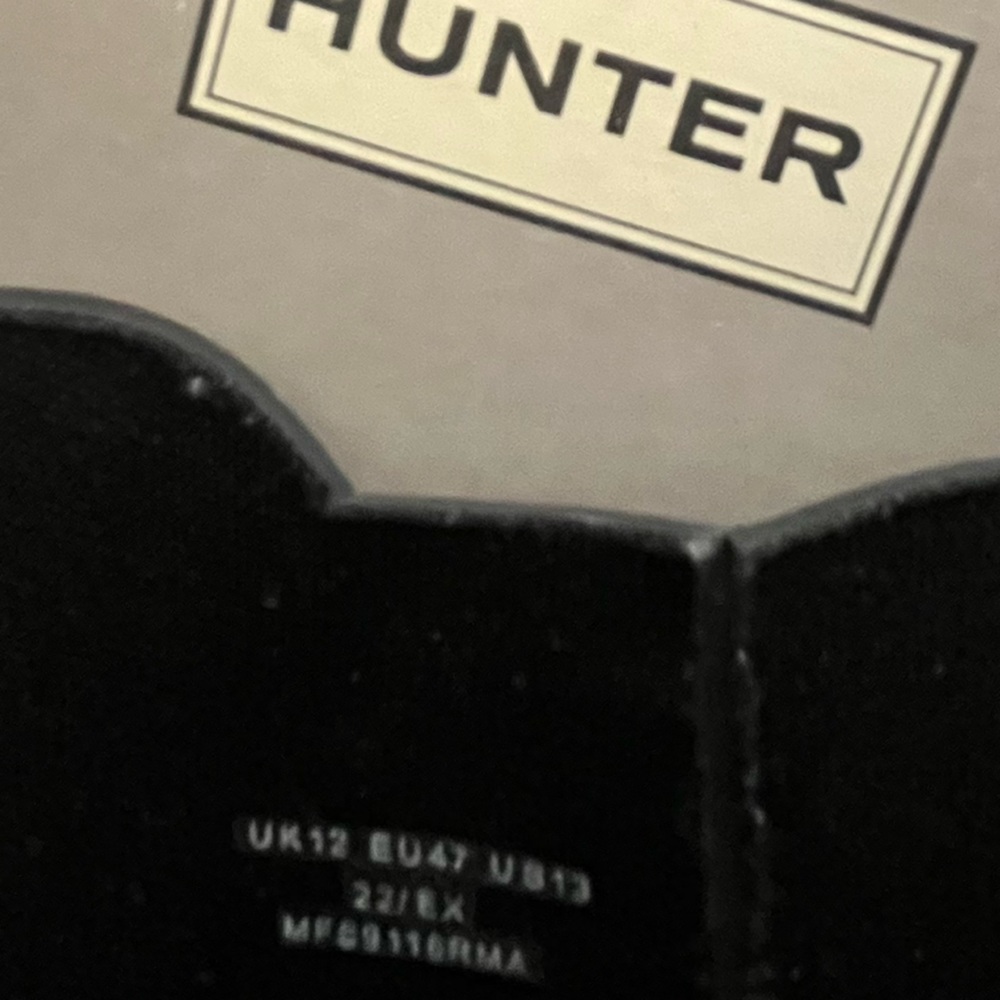 Hunter 100% Waterproof Original Chelsea Boots w/Side Elastic Gussets  sz US13 - Picture 14 of 14